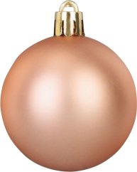 MagicHome Weihnachtskugeln, 20 Stück, Roségold, für den Weihnachtsbaum, 5 cm