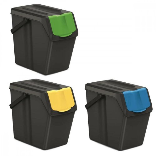 Coș pentru deșeuri separate UH 3x25 l Set SORTI BOX
