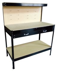 Masă de lucru 120 x 60 x 155 cm, înălțime 90 cm, capacitate de încărcare 100 kg