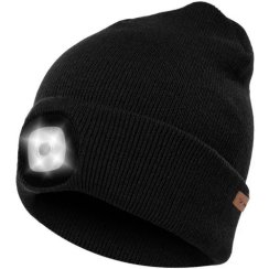 Palarie de iarna cu lanterna - neagra Trizand 22663