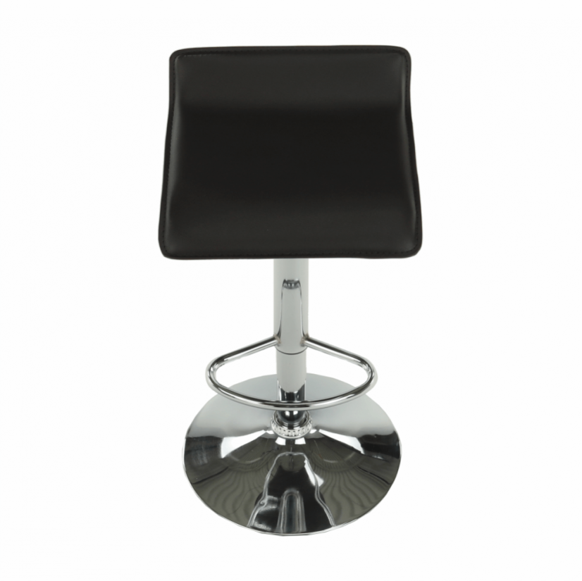 Barhocker, Kunstleder schwarz/chrom, LARIA NEU