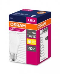 Žiarovka OSRAM® LED FR 040 (ean6927) non-dim, 5W/827 E27 2700K Value CLASSIC A