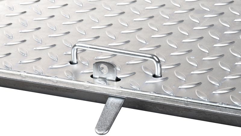 Abdeckung MC60, 600x600 mm, Kanal, verzinkt, max. 150 kg