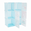 Dětská modulární skříňka, modrá/dětský vzor, EDRIN