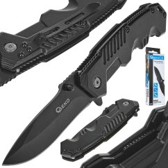 Taktisches Messer BLACK Survival 200/75 mm, GEKO (akce)