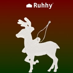 Weihnachtsdekoration - Rentier 9-tlg. Ruhhy 22517