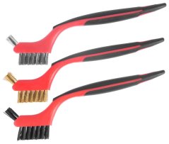 Kefekészlet Strend Pro BS618, 3 részes, nylon / acél / sárgaréz