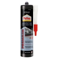 Silikon Pattex Premium Kachliarsky, czarny, 280 ml