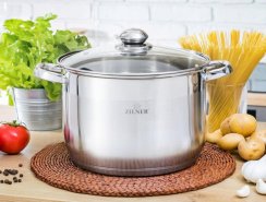 Garnek ze stali nierdzewnej + kontyn. 36cm/20L KLC