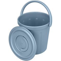 Vödör ICS C552010, 10 literes, kék, fedéllel