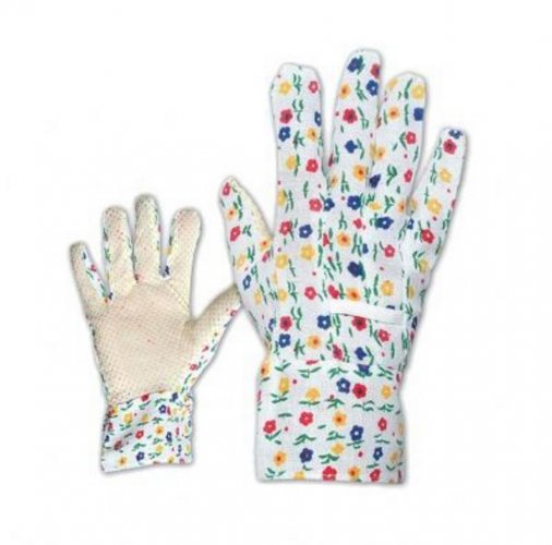 Ženske vrtne rukavice AVOCET. PVC točkice c.9./12 pari KLC