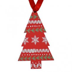 MagicHome Božična dekoracija, Jelka, viseča, bal. 5 kos
