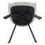 Designer-Sessel, beige Samtstoff, AURIL