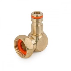 Adapter 3/4"; . szybkozłącze mosiężne, narożne