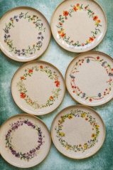 Farfurie ceramică 27cm BELLE LINE flori mix