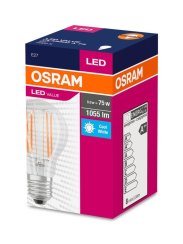 Ziarovka OSRAM® LED FIL 075 (ean8683) brez zatemnitve, 8W/840 E27 4000K Vrednost CLASSIC A