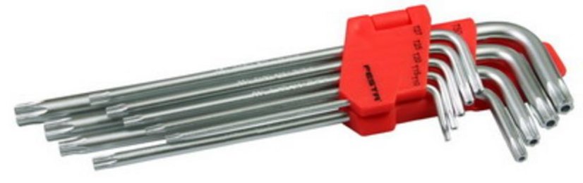 Torx-Schlüsselsatz 1,5-10 mm 9-tlg., verlängert