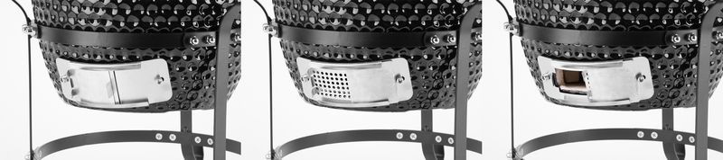 Grill Strend Pro Kamado Egg 13";, Durchmesser 27 cm, Grillhöhe 34,5 cm, schwarz, 35x40,5x55 cm