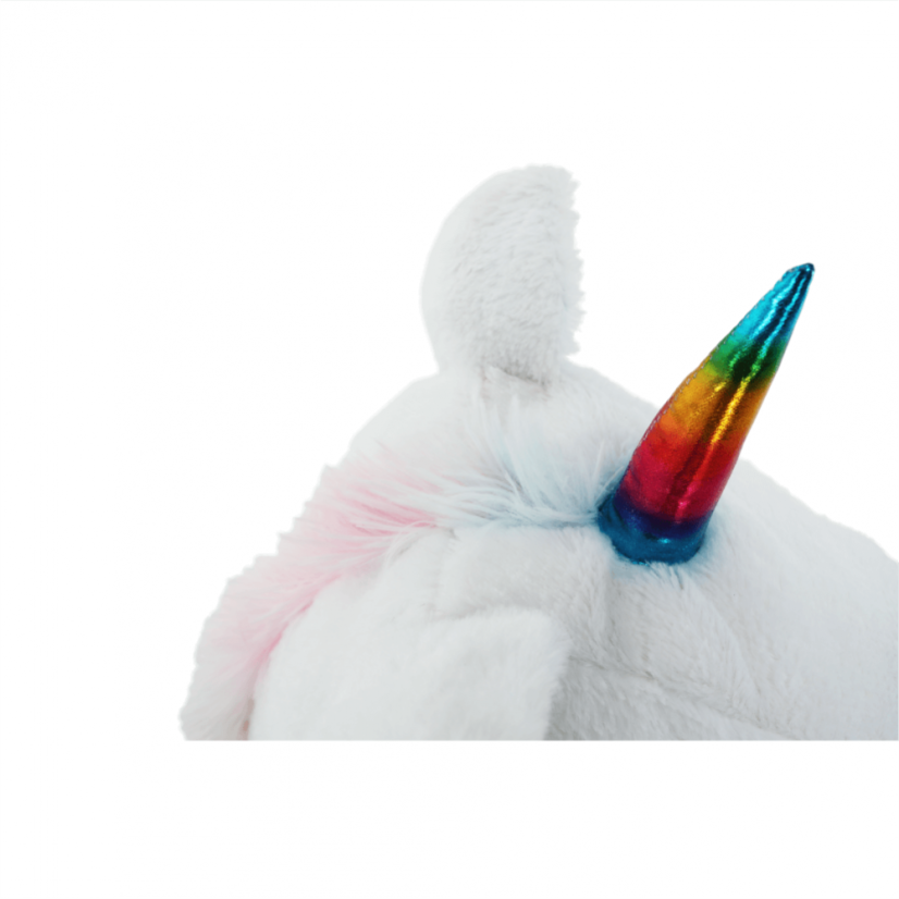 Einhorn-Sitzsack, weiß/rosa/Farbmix, BUFEL