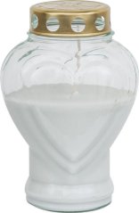 Kahanec Bolsius Srdce, 80 h, 18,6 cm, na hrob