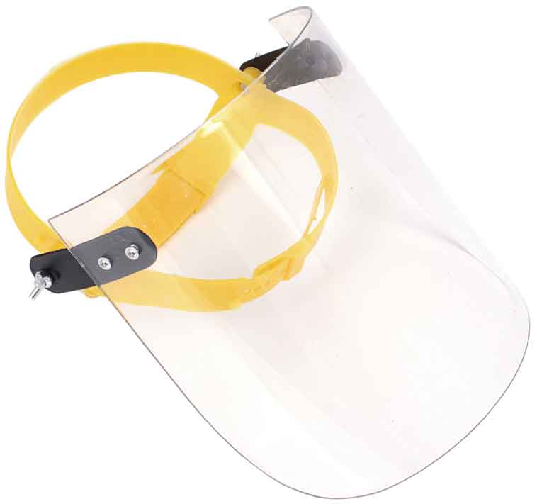 Gesichtsschutz aus Polycarbonat, Stärke 1,5 mm, XL-TOOLS