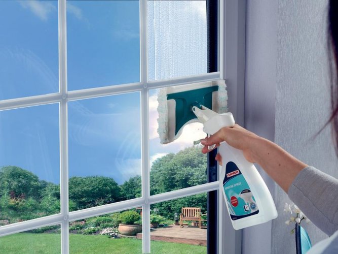 LEIFHEIT 51165 čistač prozora, sa prskalicom i krpom
