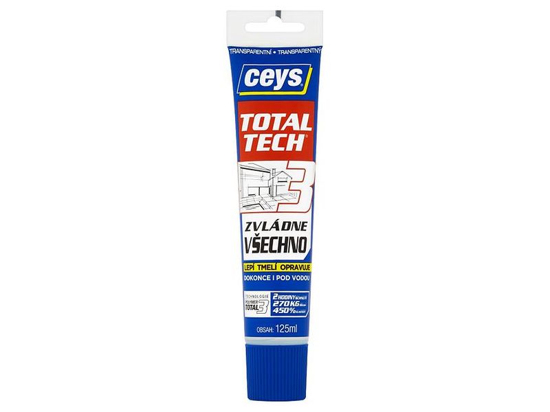 Ceys TOTAL TECH EXPRESS Kleber, transparent, Tube 125 ml