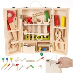 Box + Holzwerkzeugsatz 22697 (akce)