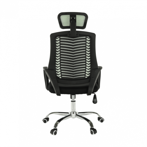 Krzesło biurowe, zielony/czarny/chrom, MISTLET TYP 1