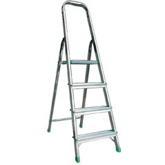 Schůdky ALVE EUROSTYL HOBBY 2915 5 příčkové, červené, 175 cm, nosn. 125 kg