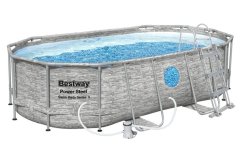 Basen Bestway® Power Steel™, seria Vista, 56714, filtr, pompa, drabina, arkusz, dozownik, 4,27x2,5x1 m