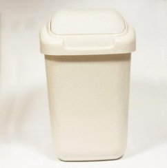 Abfallbehälter UH 50 l STANDARD beige - Marmor