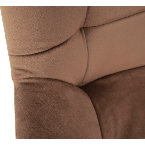 Barska stolica, smeđa Velvet tkanina, CHIRO NEW
