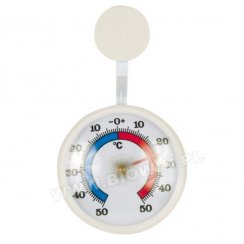 Okenski termometer zunanji UH okrogel 72x125 mm