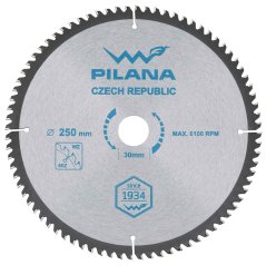 Pilový kotouč s SK plátky 250x2,4x30 zuby 80 WZ, PILANA