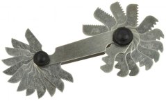 Skala do pomiaru skoku gwintów, 24 części, M0,25-6,0 mm, GEKO