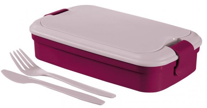 Box Curver® Lunch&amp;Go 1.3L, violet. doza