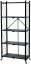 Regál Racks RAW5T, kovový, 5 police, 1630x720x340 mm, max. 50 kg/polica, prenosný, na kolieskach