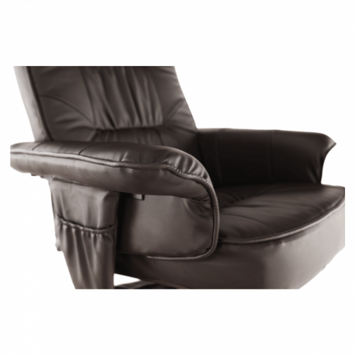 Fotel relaksacyjny z podstawą, cappucino, LERATO
