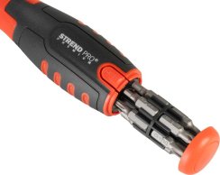 Strend Pro Premium Schraubendreher-Set mit 12 Bits, Torx + Schlitz + Philips