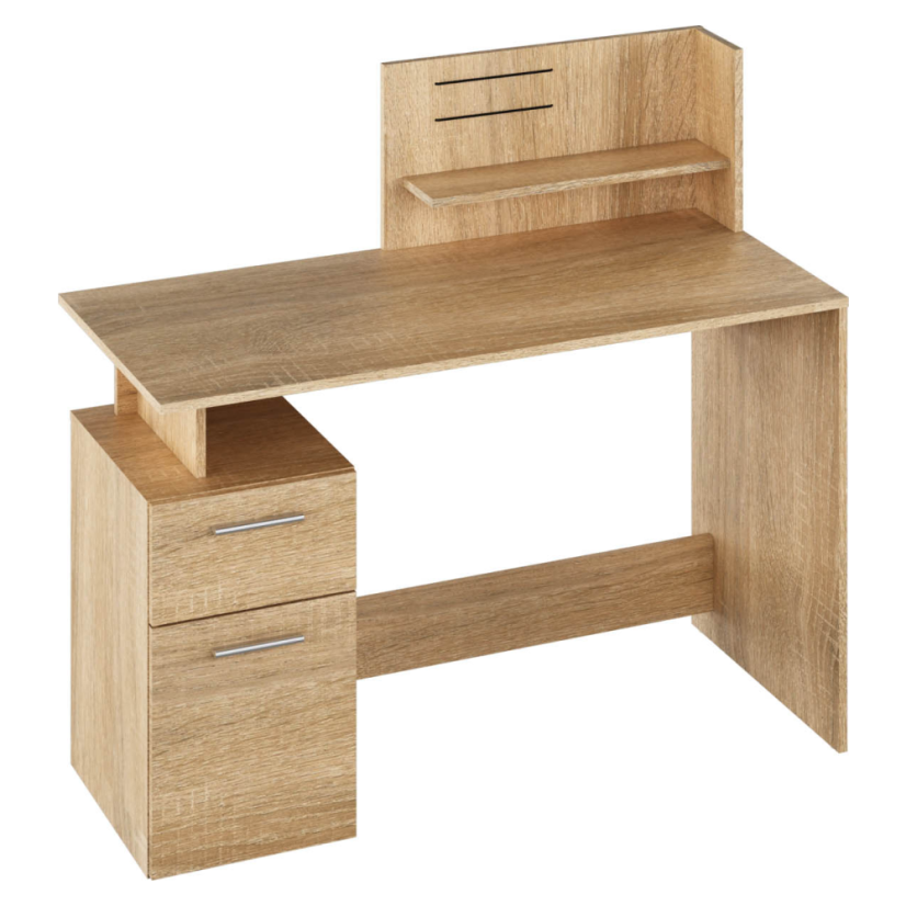 PC stol, hrast sonoma, PLATON NOVO