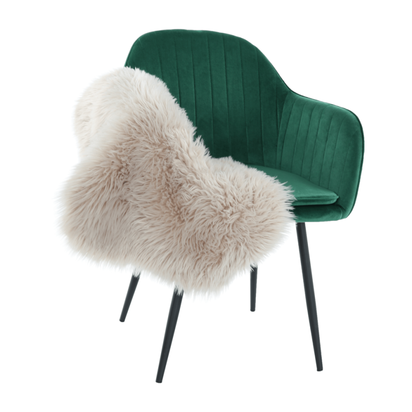 Designer-Sessel, smaragdgrüner Samtstoff, ZIRKON