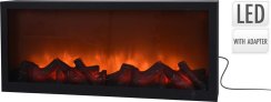 Vatra semineu LED 57x10x25 cm