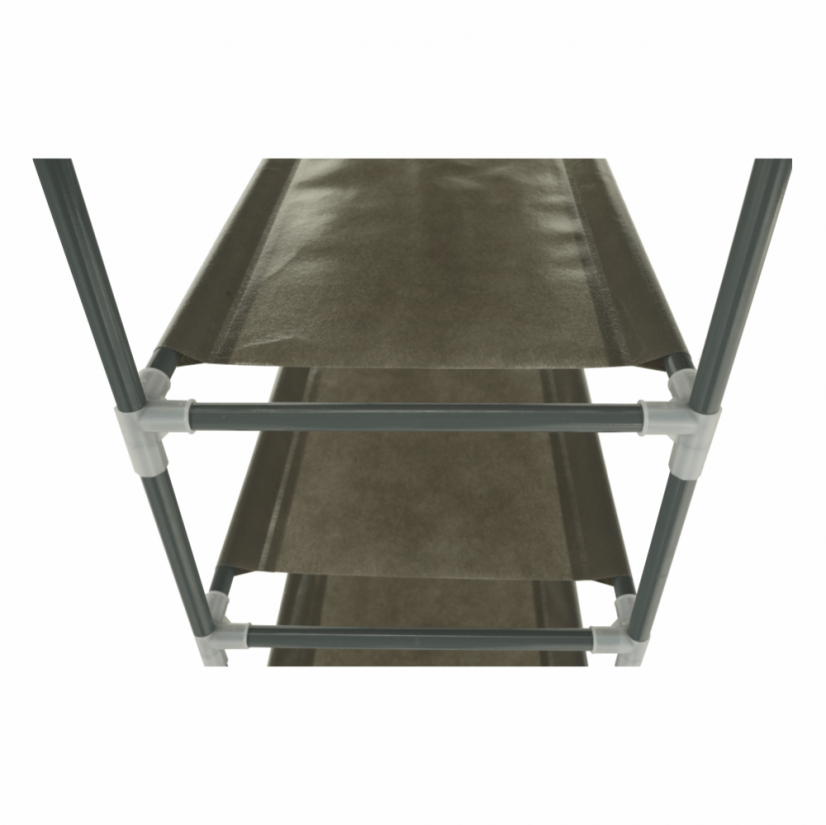 10-reihiges Schuhregal, grau, FILOU