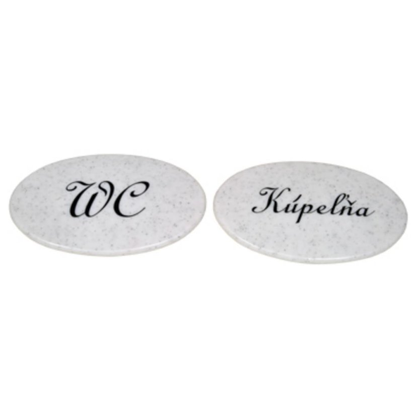 Oznaka WC + kupaonski set 2 kom