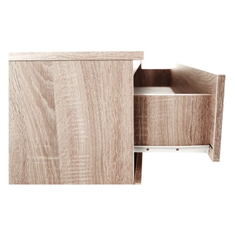 Komoda s 3 ladice, sonoma hrast, HANY NEW 003