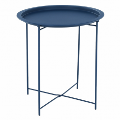 Příruční stolek s odnímatelným tácem, tmavě modrá, RENDER