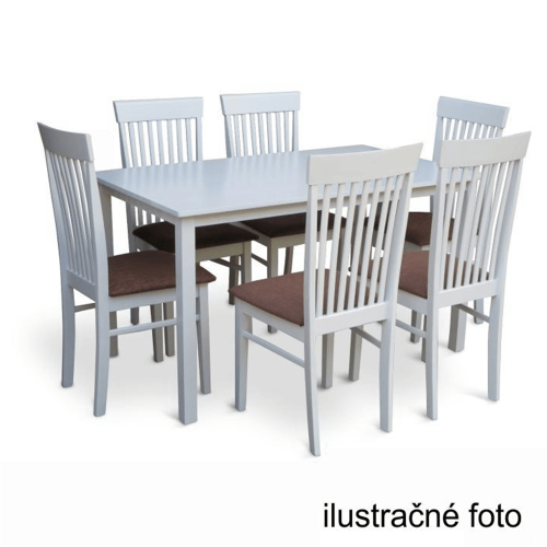 Blagovaonski stol, bijeli, 110x70 cm, ASTRO NEW