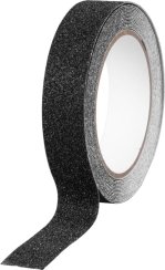 Strend Pro Klebeband, 25 mm, L-5 m, selbstklebend, rutschfest, extra langlebig, schwarz