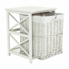 Szennyestartó kosár, fehér, RAFAELLO